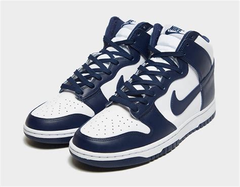 nike dunk high white midnight navy|nike dunk obsidian.